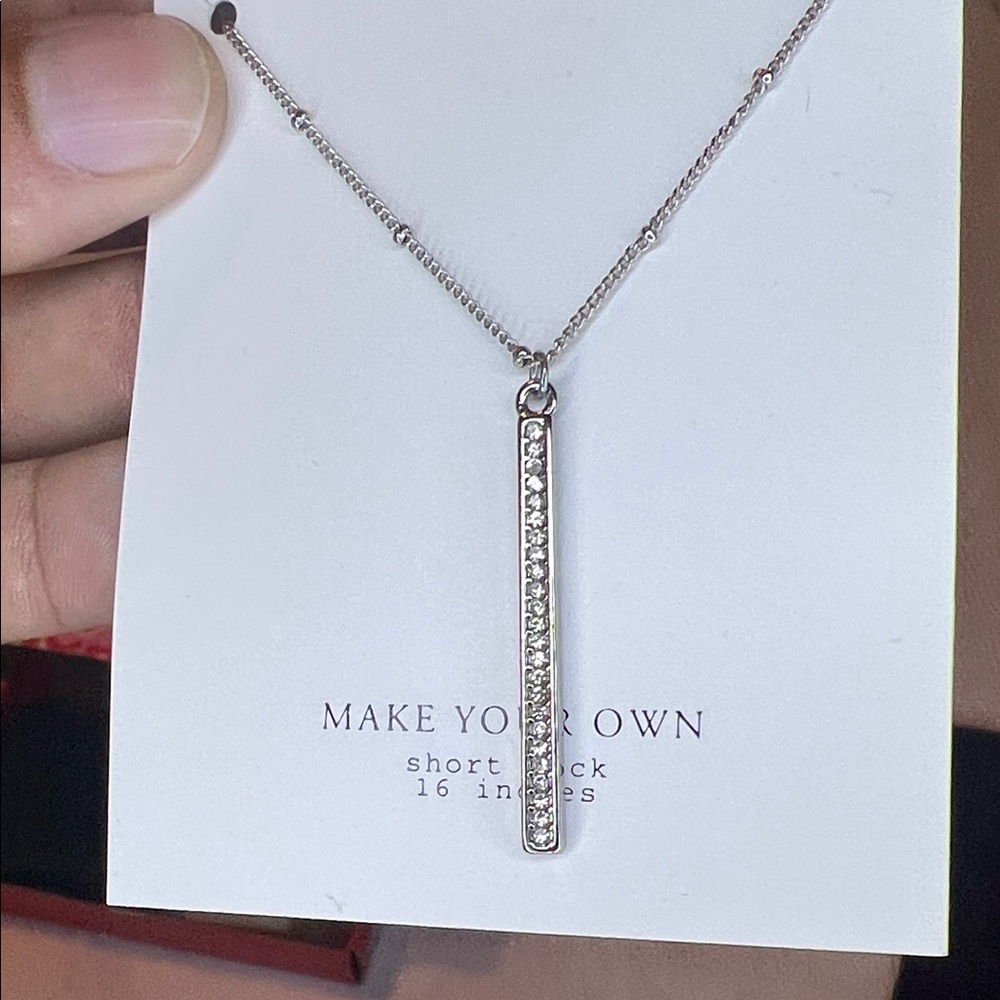 Silver Pendant Necklace stainless